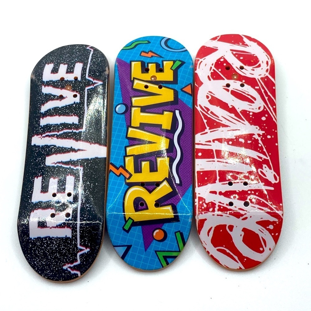 x3 Tech Deck Revive Skateboards Finger Boards / Boards Only No Trucks & Wheels